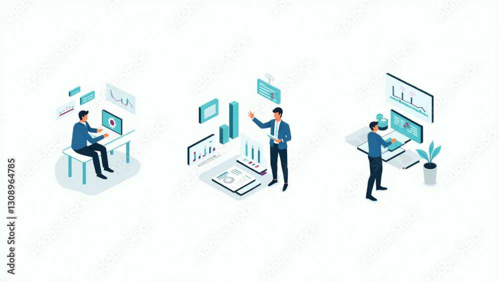 Comprehensive Vector Set for Business Finance Management Solutions Comprehensive Vector Set for Business Finance Management Solutions