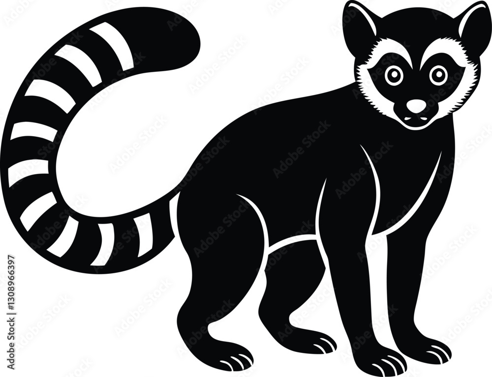 Obraz premium lemur vector illustration