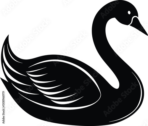 lswan vector illustration