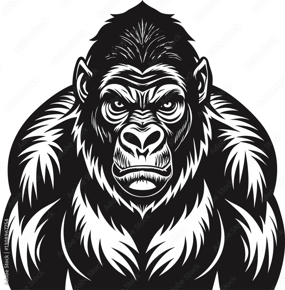 Fototapeta premium gorila vector illustration 