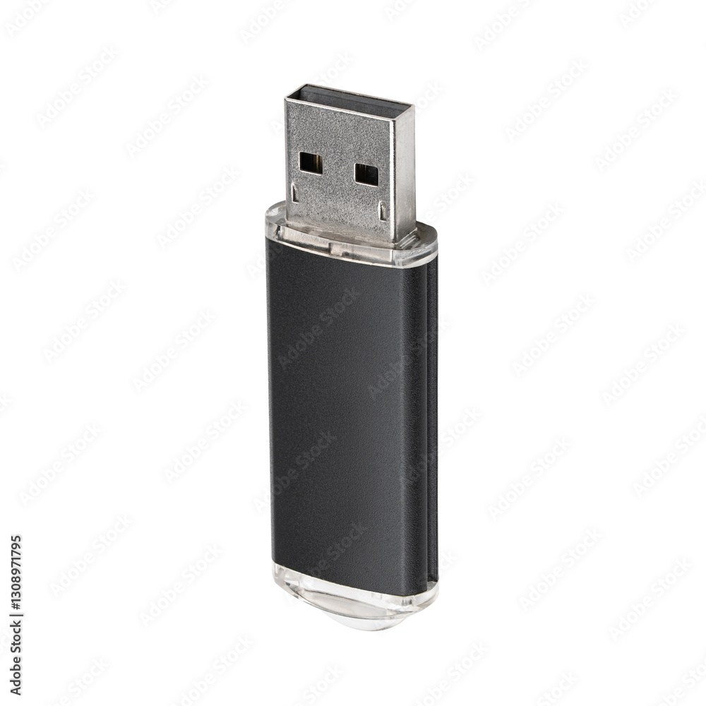 Flash drive. Compact usb drive. Close up of a flash memory template on white background Flash drive. Compact usb drive. Close up of a flash memory template on white background