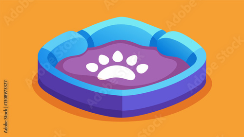 Provide your pet with the ultimate sleeping experience with this bed that not only comforts but also cares for their health.. Vector illustration