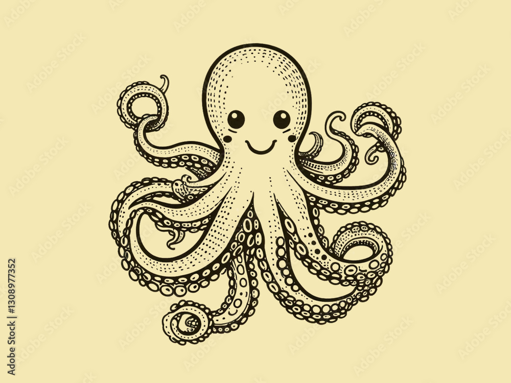 Fototapeta premium Little Octopus