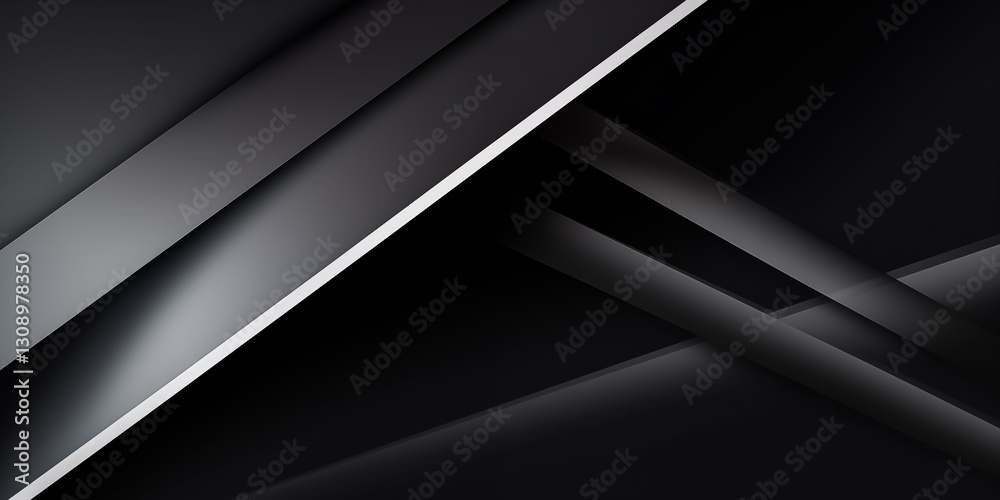 Abstract geometric shapes in black and gray create a modern, sleek background design. Abstract geometric shapes in black and gray create a modern, sleek background design.
