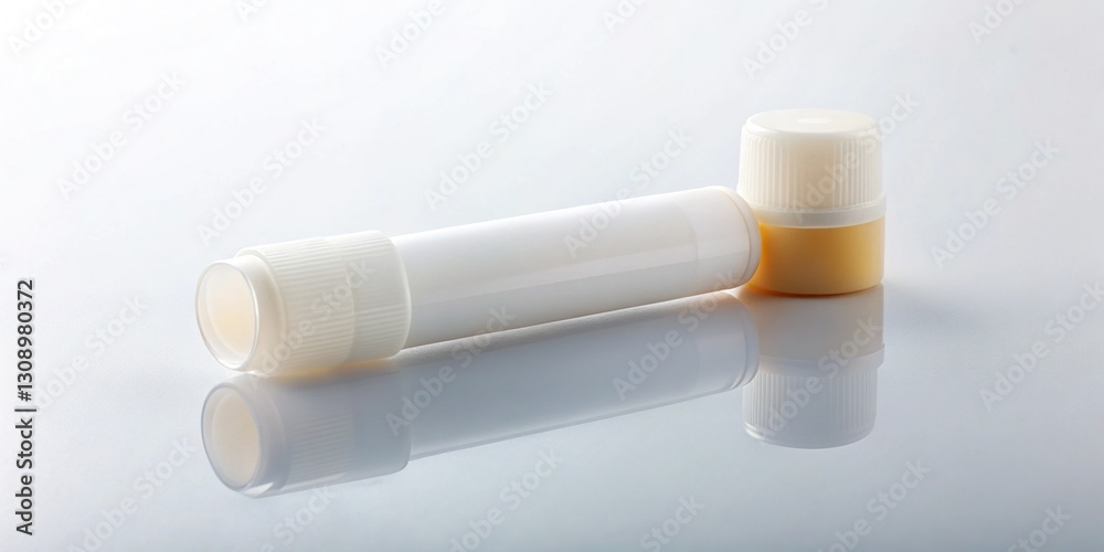 Minimalist Glue Sticks Flat Lay: White Background Stock Photo with Copy Space Minimalist Glue Sticks Flat Lay: White Background Stock Photo with Copy Space