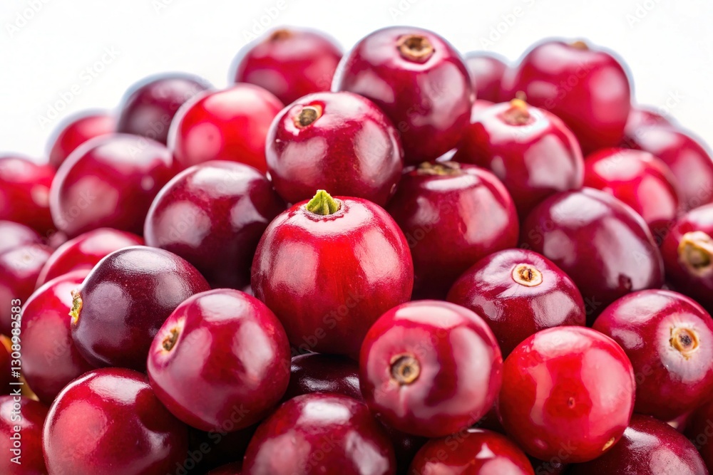 Fresh Cranberry Macro - Isolated Berry Closeup Fresh Cranberry Macro - Isolated Berry Closeup
