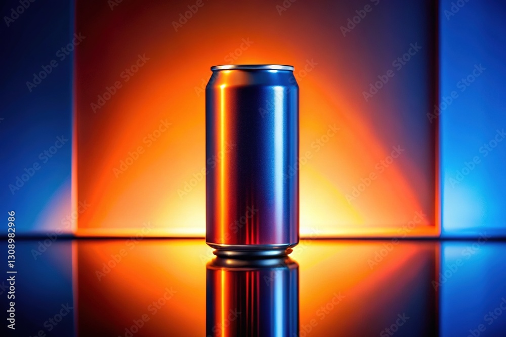 Futuristic Mirror Can, Midnight Blue & Orange, Panorama Futuristic Mirror Can, Midnight Blue & Orange, Panorama