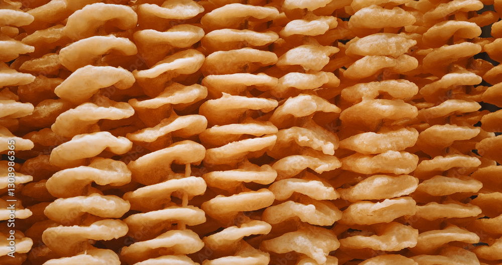 Chengdu, Sichuan, China. Fried Spiral Potato Chips, Curly Fries On Stick. Spiral Chips. Beer Snack. Asian Street Food. Asian Cuisine. Popular Street Snacks. Gastronomic Tourism