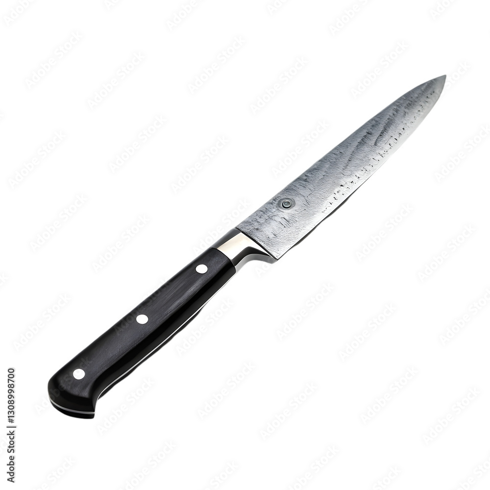Damascus Paring Knife: Sharp, Durable, & Stylish on transparent background Damascus Paring Knife: Sharp, Durable, & Stylish on transparent background