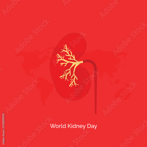 World Kidney Day vector, illustration. World Kidney Day creative banner, poster, social media post, postcard, background, backdrop, web banner, cover, awareness, template design etc