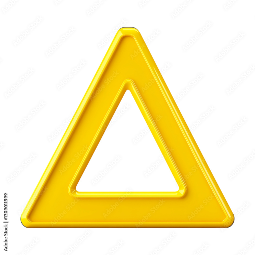 Transparent or PNG Image of Yellow Triangular Shape Transparent or PNG Image of Yellow Triangular Shape