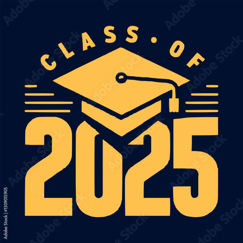 Class of 2025 Graduation Vector
