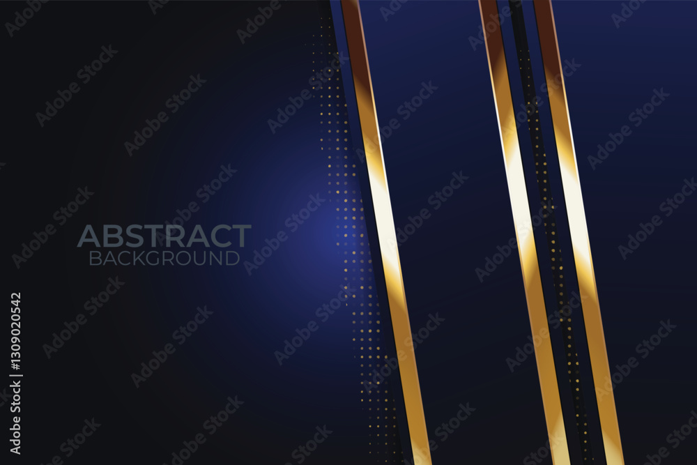 Abstract Gold Lines Dark Blue Background Design Abstract Gold Lines Dark Blue Background Design