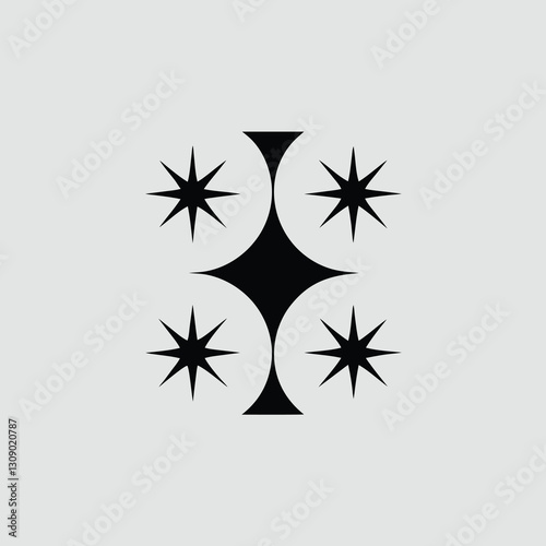 vector illustration of a compass
