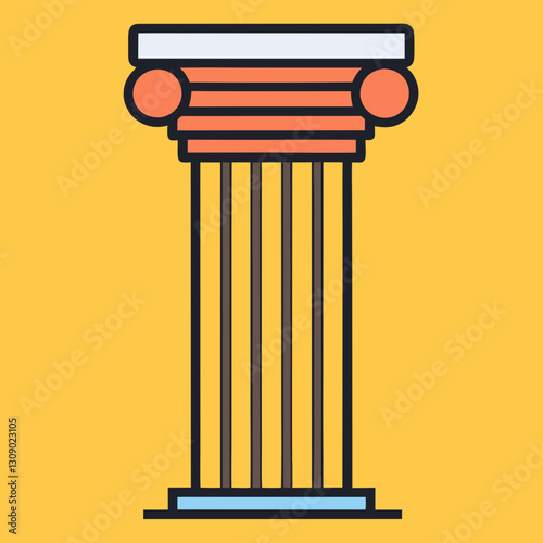 Classic column vector illustration