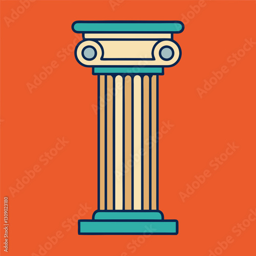 Classic column vector illustration