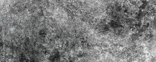 The Organic and Natural Aging of a Deeply Textured Cement Wall with Scratches and Stains

