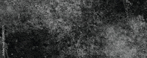 The Organic and Natural Aging of a Deeply Textured Cement Wall with Scratches and Stains

