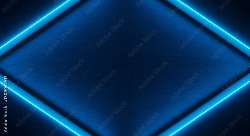 Obraz premium Abstract metal background with blue light