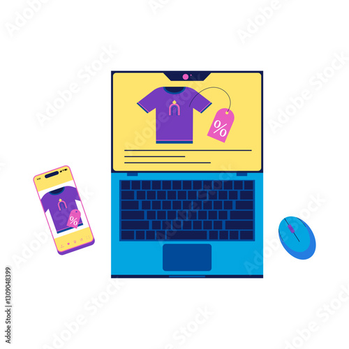 Use promotional methods to boost sales. e-commerce concept illustration.