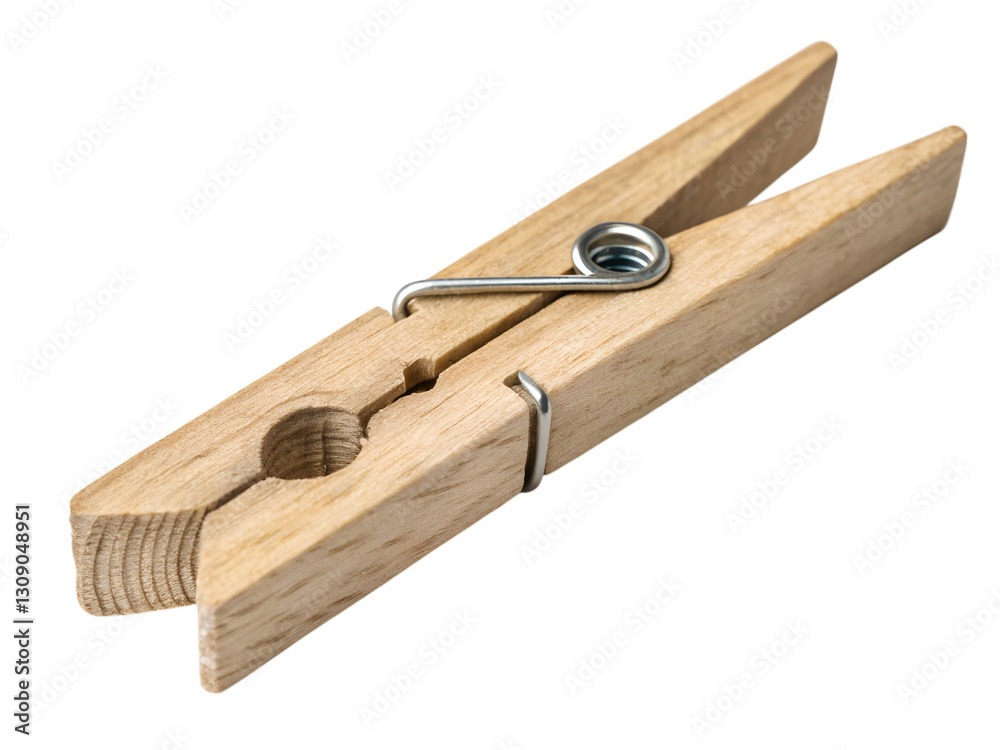 Wooden clothespin functionality home product photography indoor close-up craft tool, isolated on white or transparent background Wooden clothespin functionality home product photography indoor close-up craft tool, isolated on white or transparent background