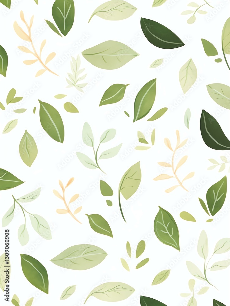 Simple Leaf Pattern Design