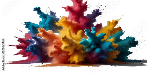 Beautiful rainbow holi festival background