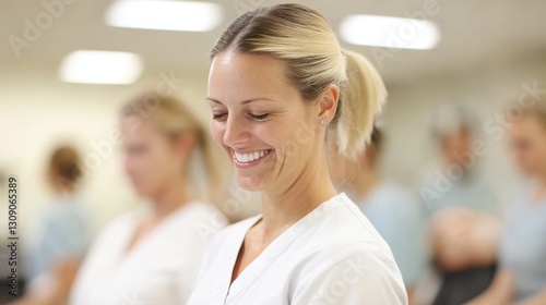 Women engage in skillful training at massage therapy school Free Download Women engage in skillful training at massage therapy school - GFXLoad