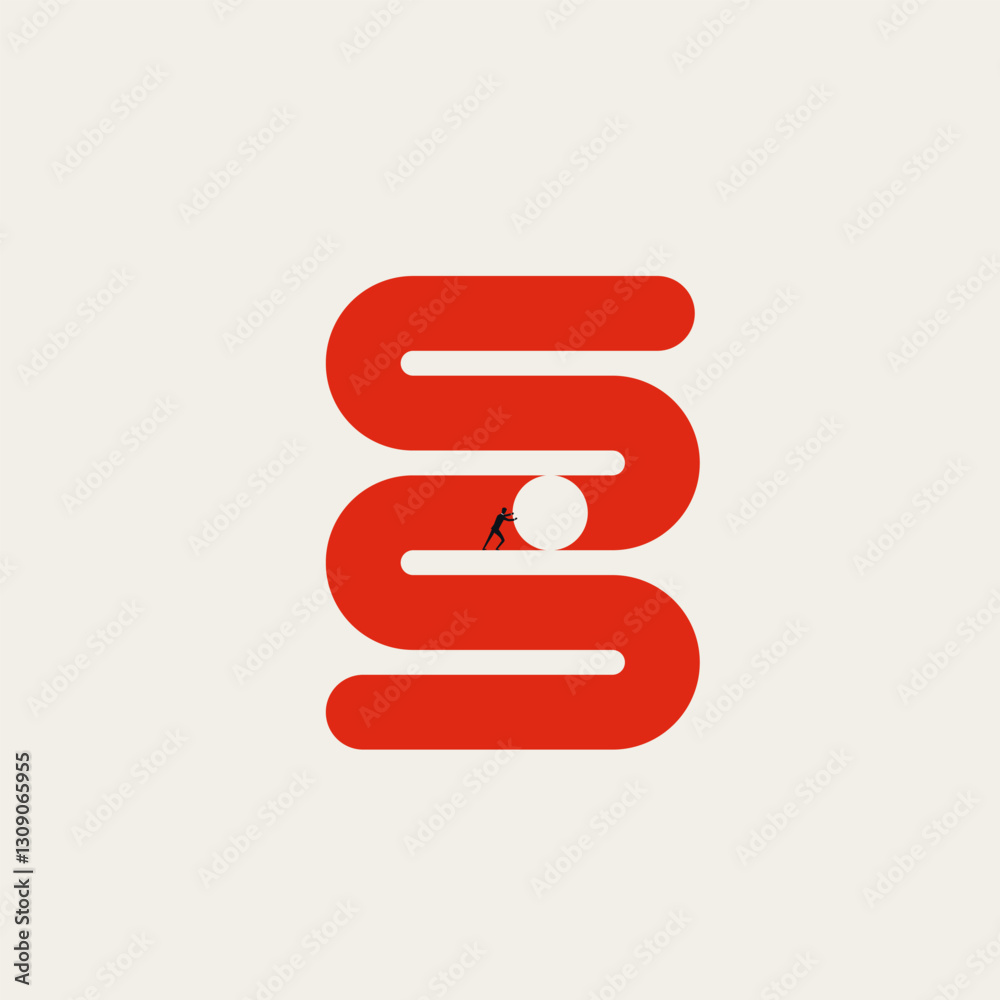 Climbing corporate ladder, abstract business vector concept. Symbol of career growth, success. Minimal design eps10 illustration. Climbing corporate ladder, abstract business vector concept. Symbol of career growth, success. Minimal design eps10 illustration.