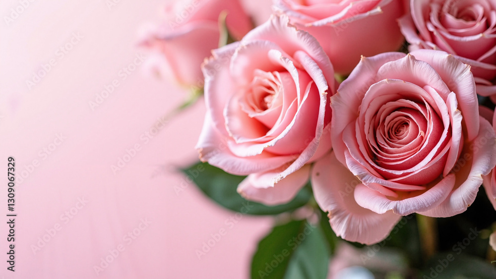 Elegant Pink Roses in Glass Vase: Perfect for Wedding Invitations, Greeting Cards, Floral Shop Advertisements, and Beauty Brand Marketing Elegant Pink Roses in Glass Vase: Perfect for Wedding Invitations, Greeting Cards, Floral Shop Advertisements, and Beauty Brand Marketing