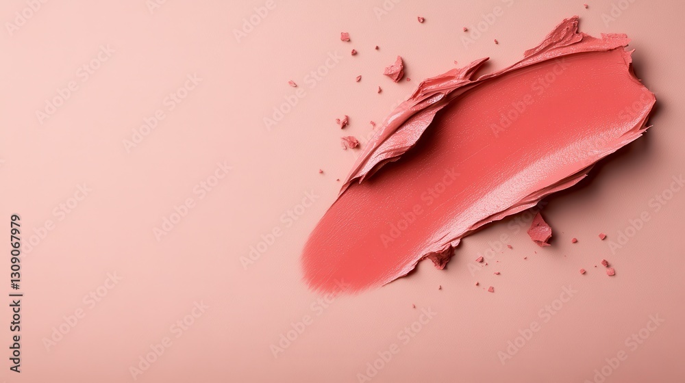 Fototapeta premium Vibrant hues of lipstick create an artistic beauty canvas on canvas