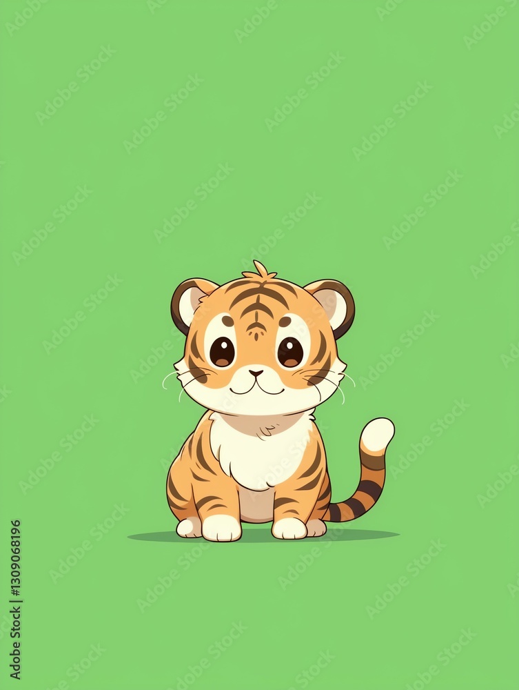 Fototapeta premium Cartoon Tiger