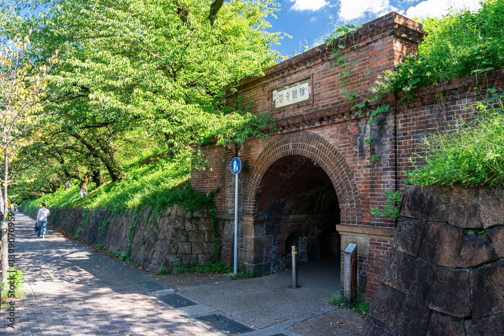 Twisting Brick Tunnel (Nejirimanpo ) Under Keage Incline in Kyoto, Japan Twisting Brick Tunnel (Nejirimanpo ) Under Keage Incline in Kyoto, Japan