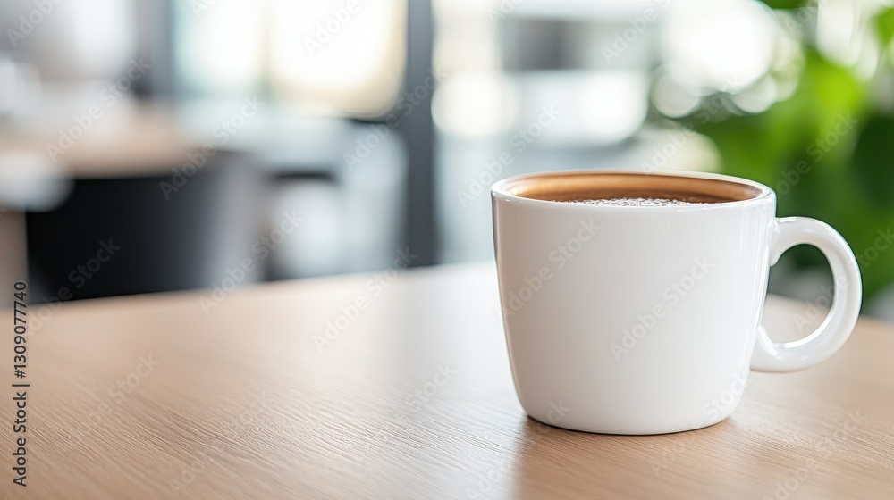Savoring a moment with a warm cup of coffee on a rustic wooden table Savoring a moment with a warm cup of coffee on a rustic wooden table