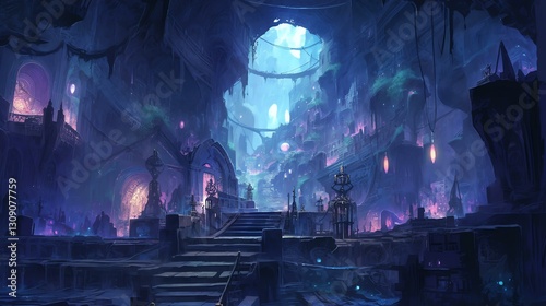 Underground City with Labyrinthine Structures
