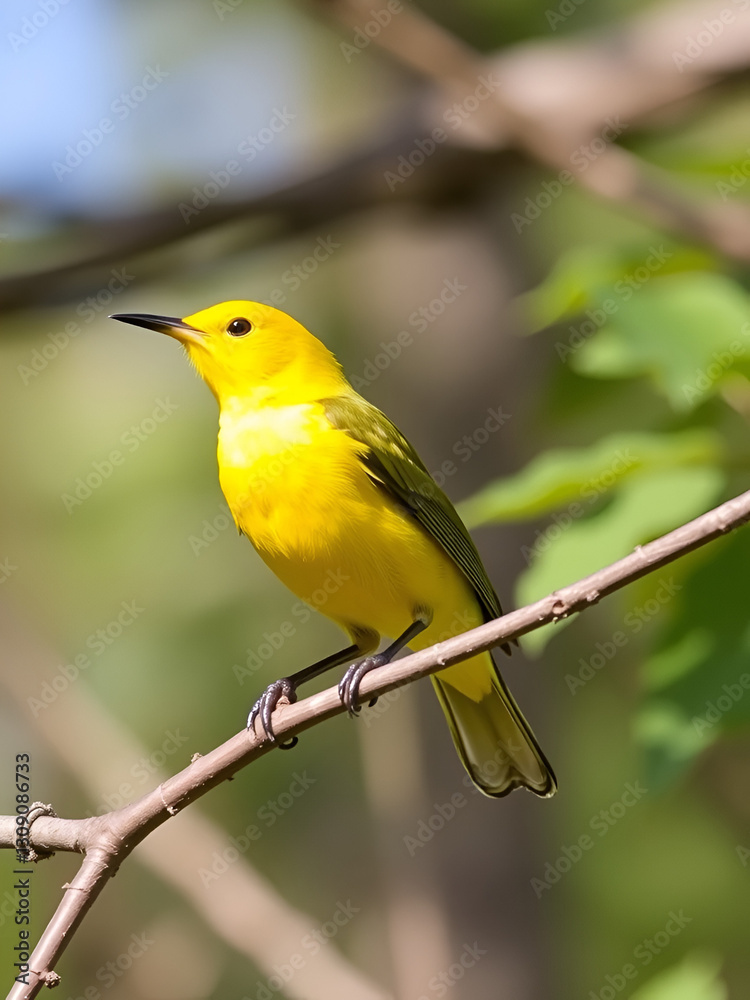 Prothonotary Warbler Beautiful Yellow Silver Springs State Park Ocala Florida Prothonotary Warbler Beautiful Yellow Silver Springs State Park Ocala Florida