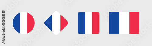 Vector France National Flag icon collection. Flag set of France various styles.
Free Download Vector France National Flag icon collection. Flag set of France various styles.
- GFXLoad