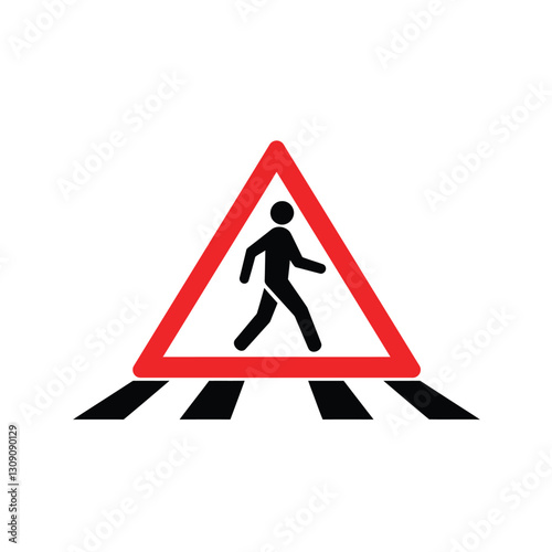 pedestrian crossing sign