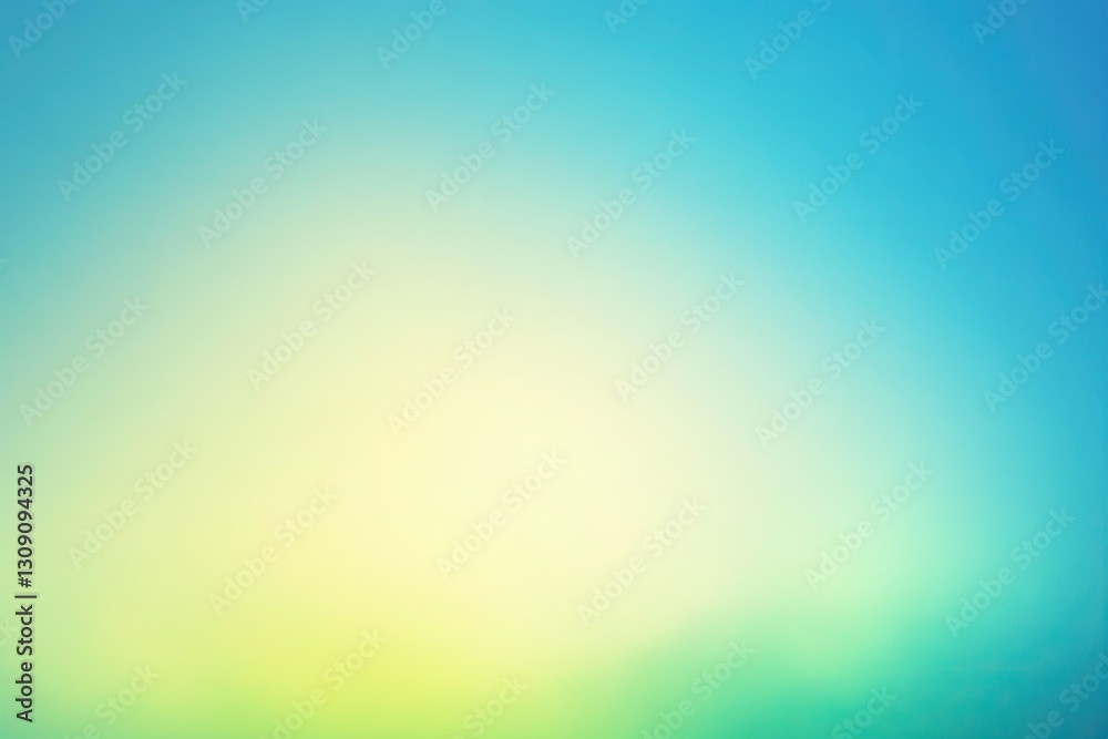 Naklejka premium Abstract Pastel Gradient Background Image Light Blue Yellow Green Soft Color