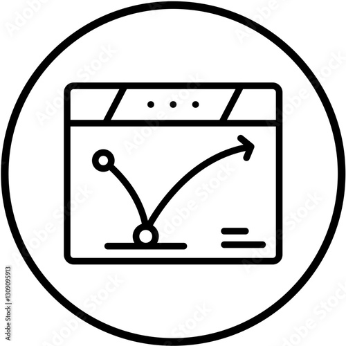 Vector Design Bounce Rate Icon Style