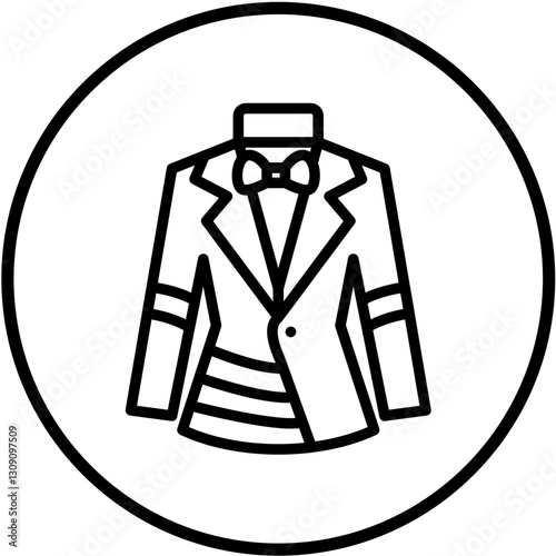 Vector Design Wedding Men Suit Icon Style