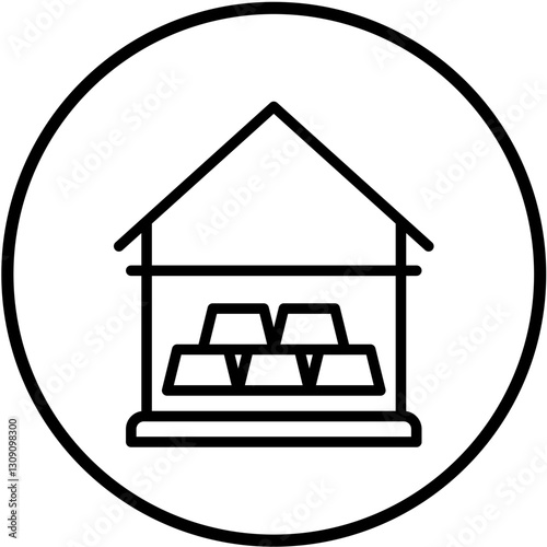 Vector Design Gold Ingots Icon Style