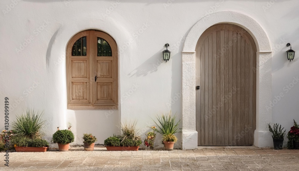 Fototapeta premium Charming Door with Rustic Vibes 