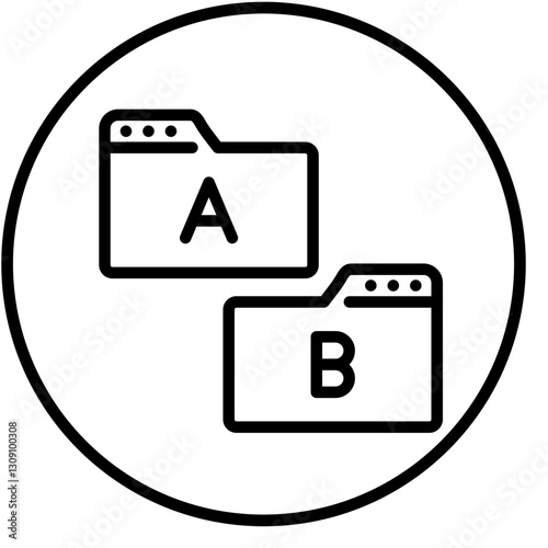 Vector Design Ab Testing Icon Style