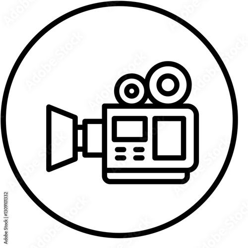 Vector Design Video Camera Icon Style