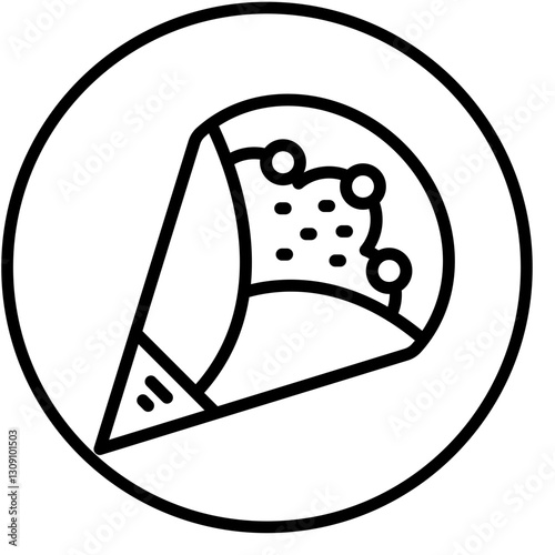 Vector Design Crepe Icon Style
