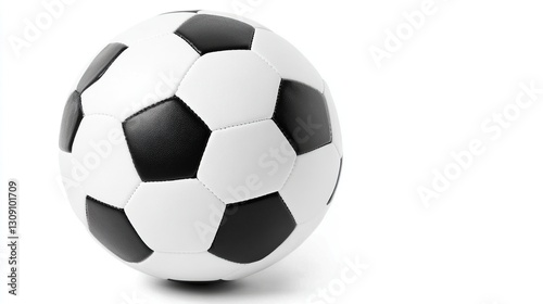 Soccer ball, studio shot, white background, isolated, sport
