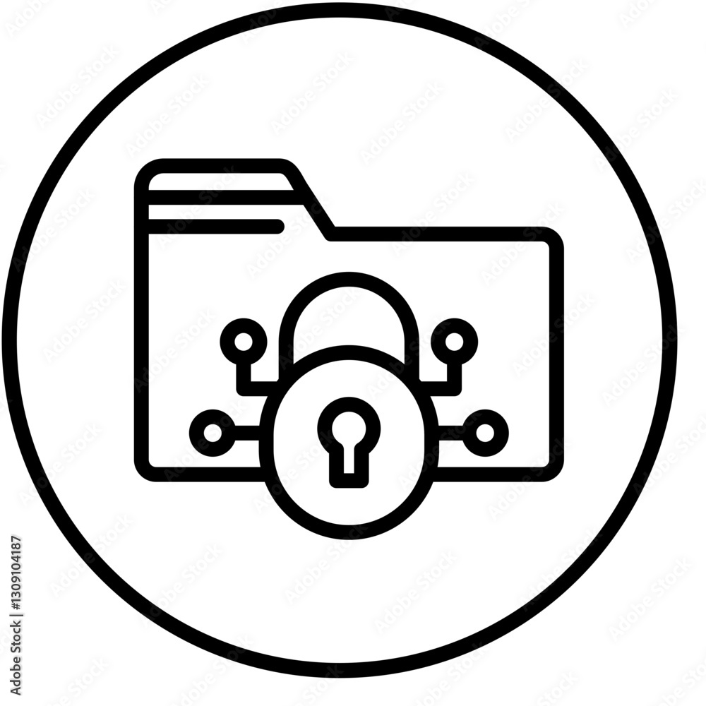 Vector Design Encrypted Data Icon Style Vector Design Encrypted Data Icon Style