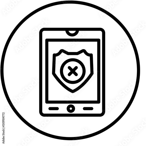Vector Design Denial Icon Style