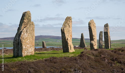 Ring of Brodgar, neolithic stone circle, Orkney Islands, Scotland
